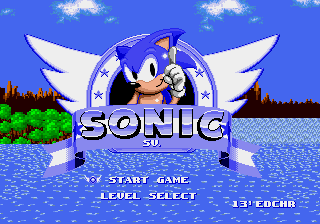 Sonic 1 - Special Version Title Screen